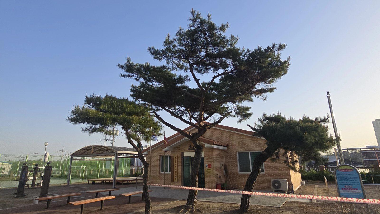 대형목벌목 작업 현장